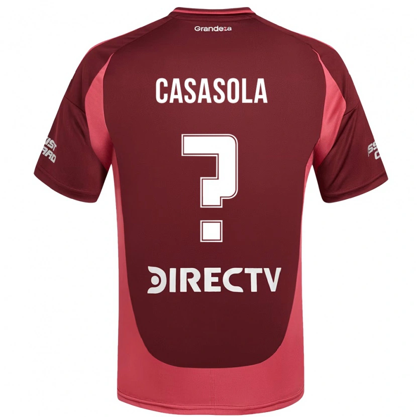 Danxen Criança Camisola Nahuel Ignacio Casasola #0 Bordô Magenta Alternativa 2025/26 Camisa Brasil