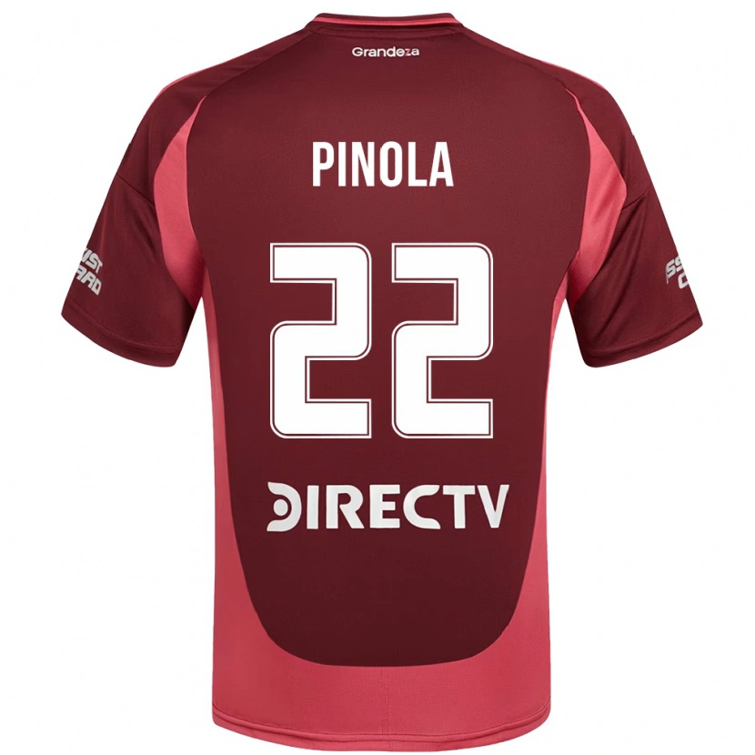 Danxen Criança Camisola Javier Pinola #22 Bordô Magenta Alternativa 2025/26 Camisa Brasil