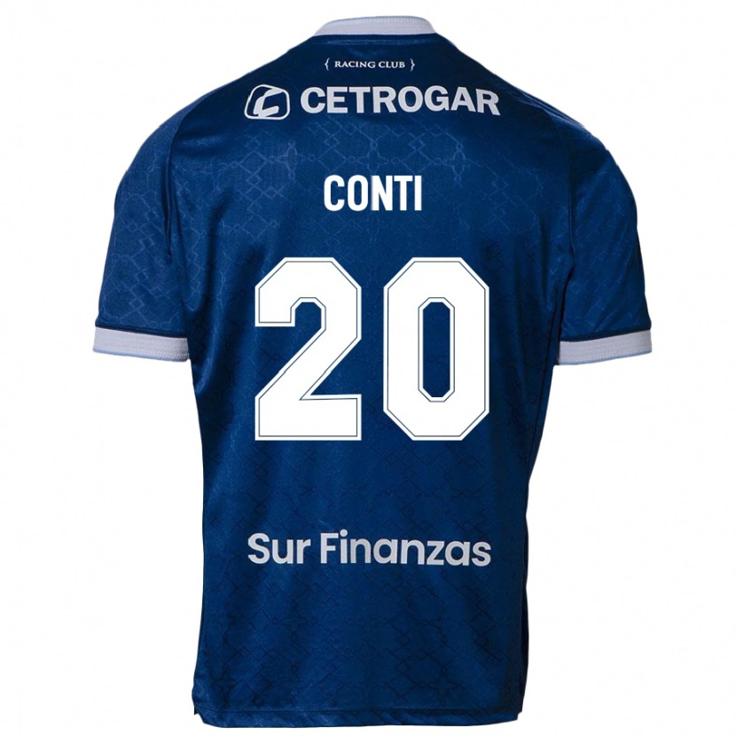 Danxen Criança Camisola Germán Conti #20 Azul Escuro Alternativa 2025/26 Camisa Brasil