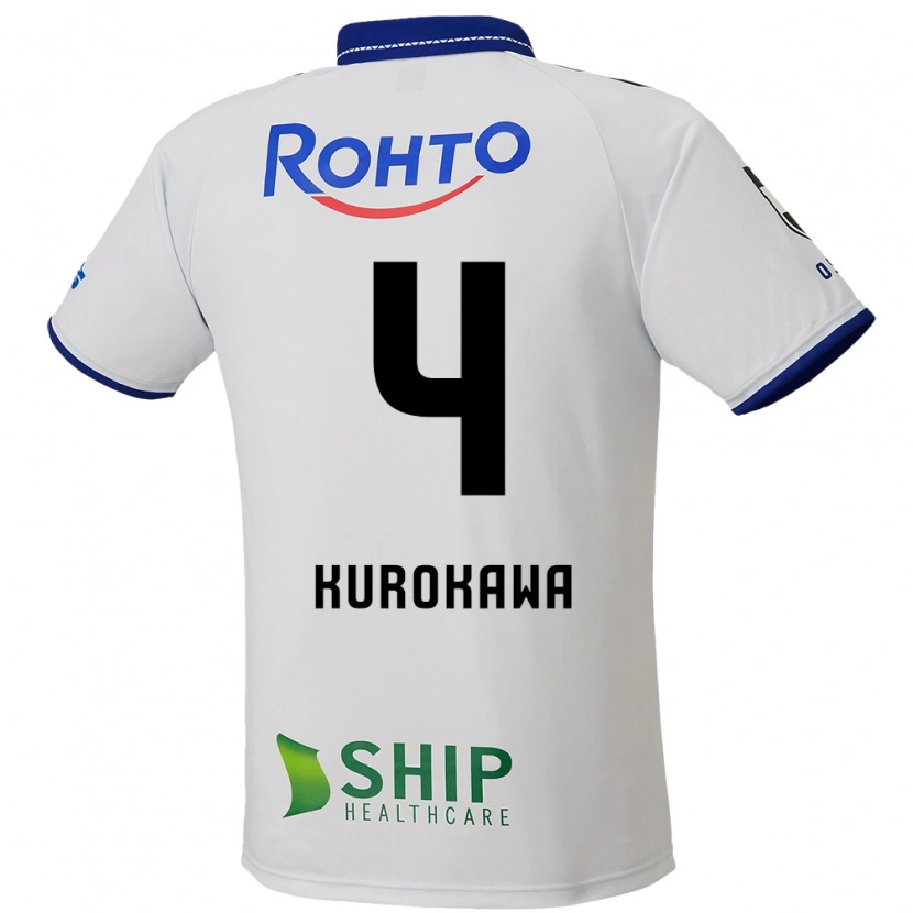 Danxen Criança Camisola Keisuke Kurokawa #4 Branco Azul Preto Alternativa 2025/26 Camisa Brasil
