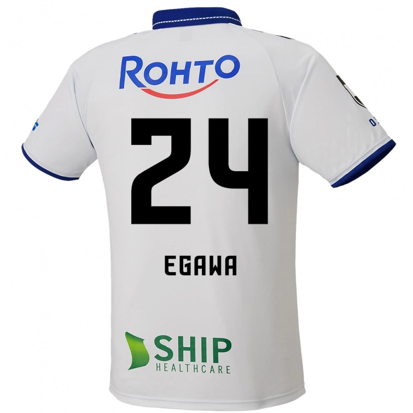 Danxen Criança Camisola Yusei Egawa #24 Branco Azul Preto Alternativa 2025/26 Camisa Brasil