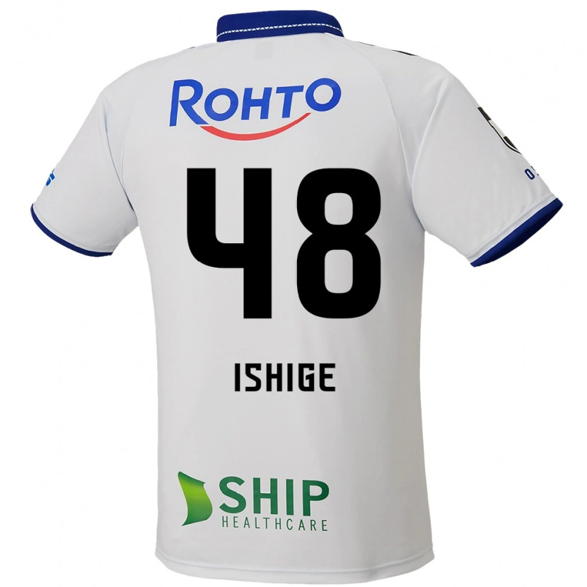 Danxen Criança Camisola Hideki Ishige #48 Branco Azul Preto Alternativa 2025/26 Camisa Brasil