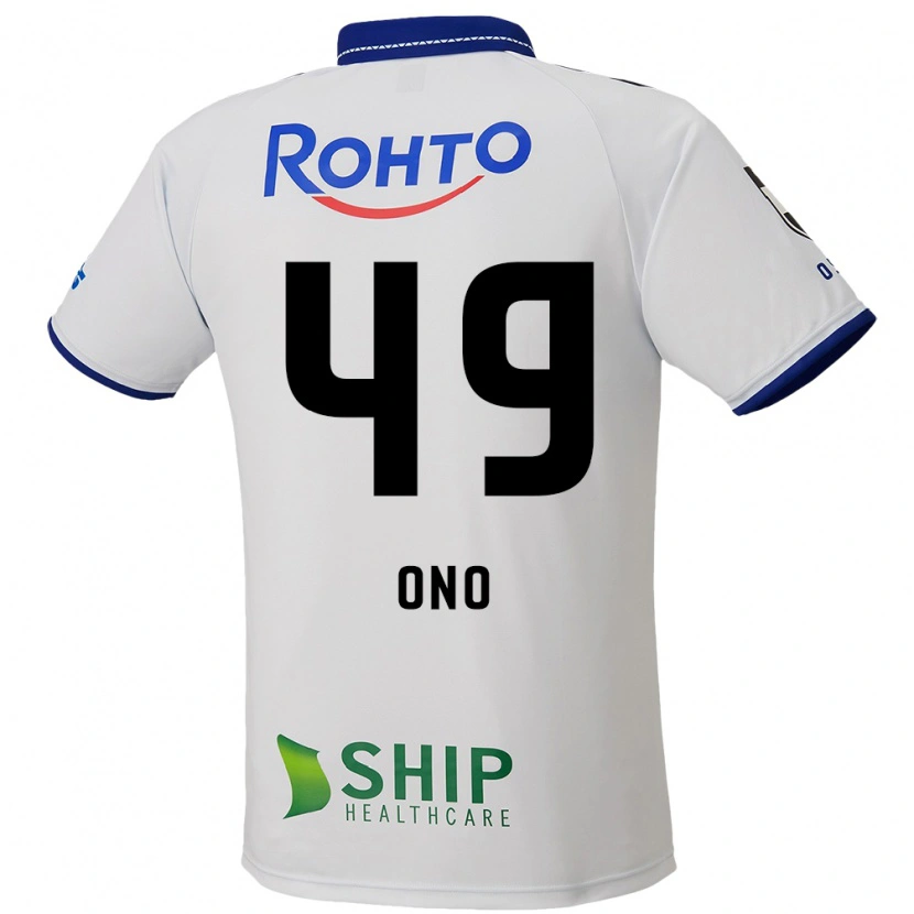 Danxen Criança Camisola Shinri Ono #49 Branco Azul Preto Alternativa 2025/26 Camisa Brasil