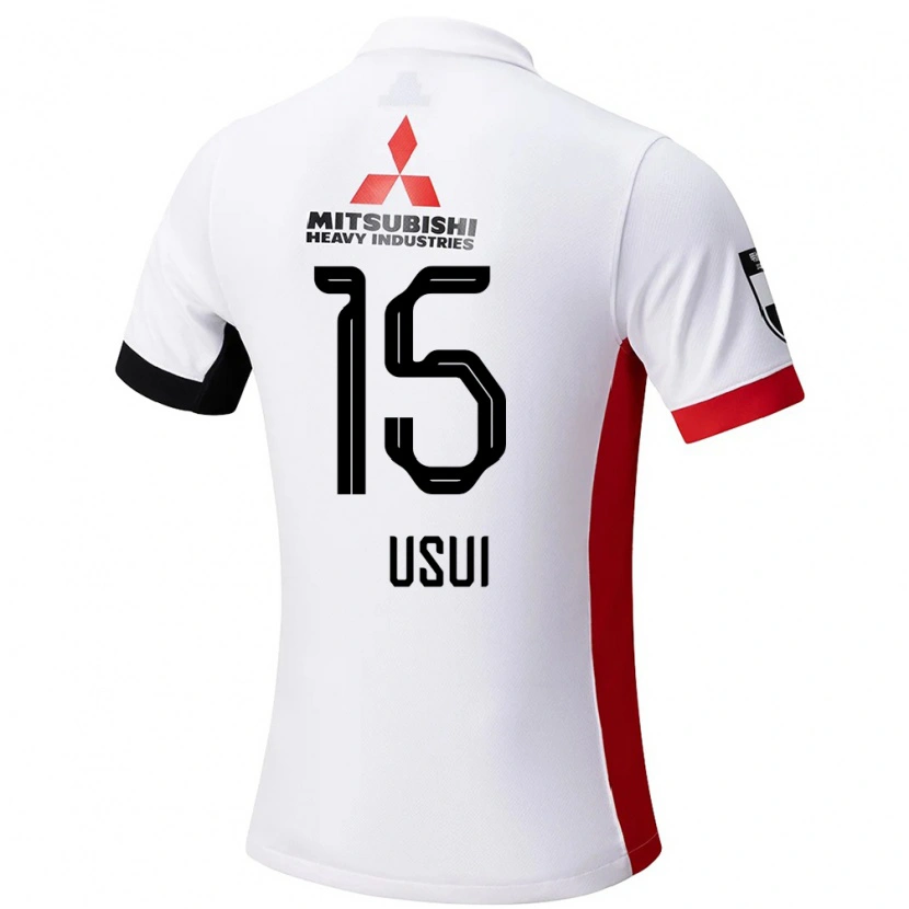 Danxen Criança Camisola Tsubasa Usui #15 Branco Preto Alternativa 2025/26 Camisa Brasil