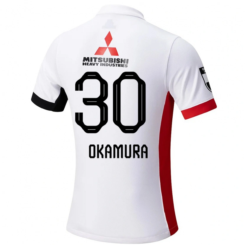 Danxen Criança Camisola Raika Okamura #30 Branco Preto Alternativa 2025/26 Camisa Brasil