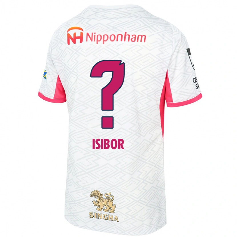 Danxen Criança Camisola Ken Isibor #0 Branco Rosa Sakura Alternativa 2025/26 Camisa Brasil