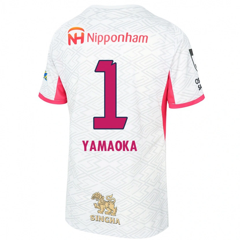 Danxen Criança Camisola Kumpei Yamaoka #1 Branco Rosa Sakura Alternativa 2025/26 Camisa Brasil
