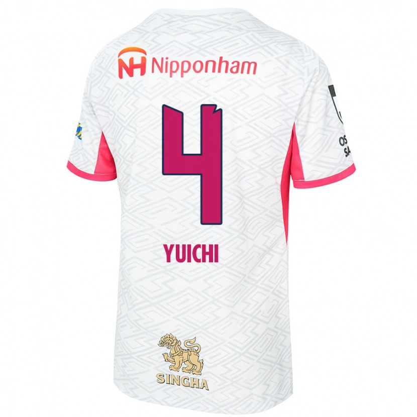 Danxen Criança Camisola Yuichi Hirano #4 Branco Rosa Sakura Alternativa 2025/26 Camisa Brasil