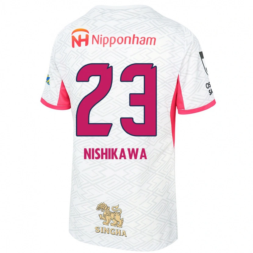 Danxen Criança Camisola Hiroki Nishikawa #23 Branco Rosa Sakura Alternativa 2025/26 Camisa Brasil