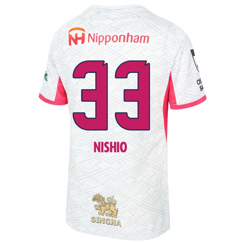 Danxen Criança Camisola Ryuya Nishio #33 Branco Rosa Sakura Alternativa 2025/26 Camisa Brasil