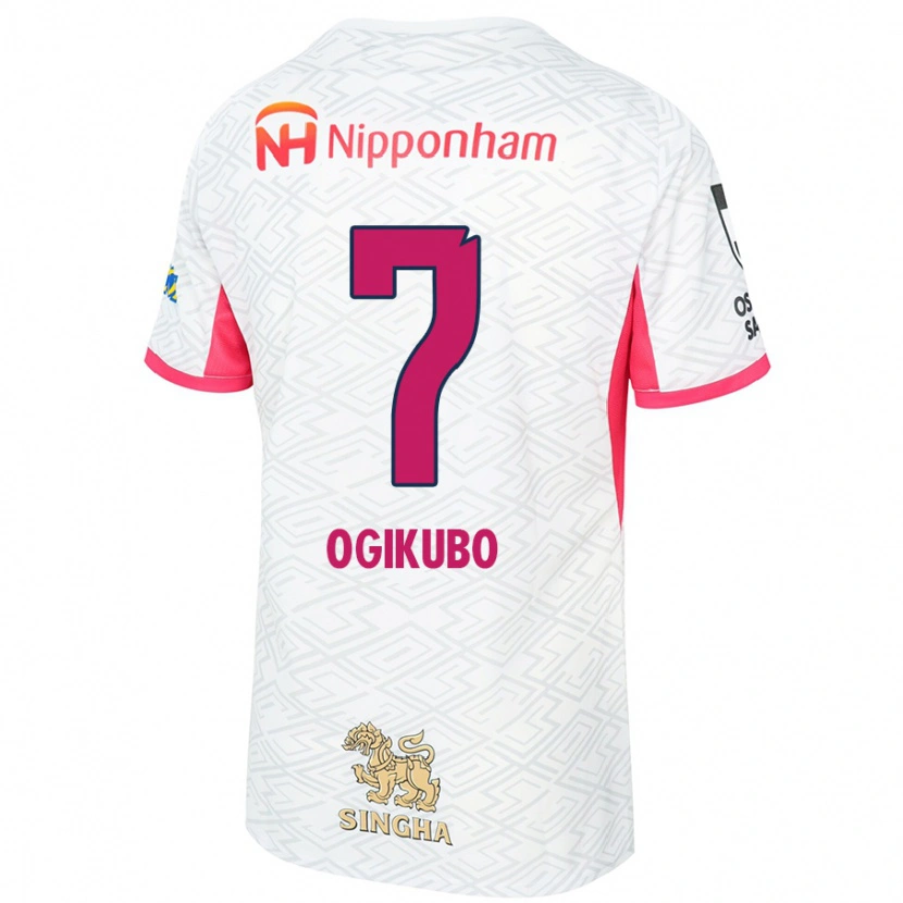 Danxen Criança Camisola Yuri Ogikubo #7 Branco Rosa Sakura Alternativa 2025/26 Camisa Brasil