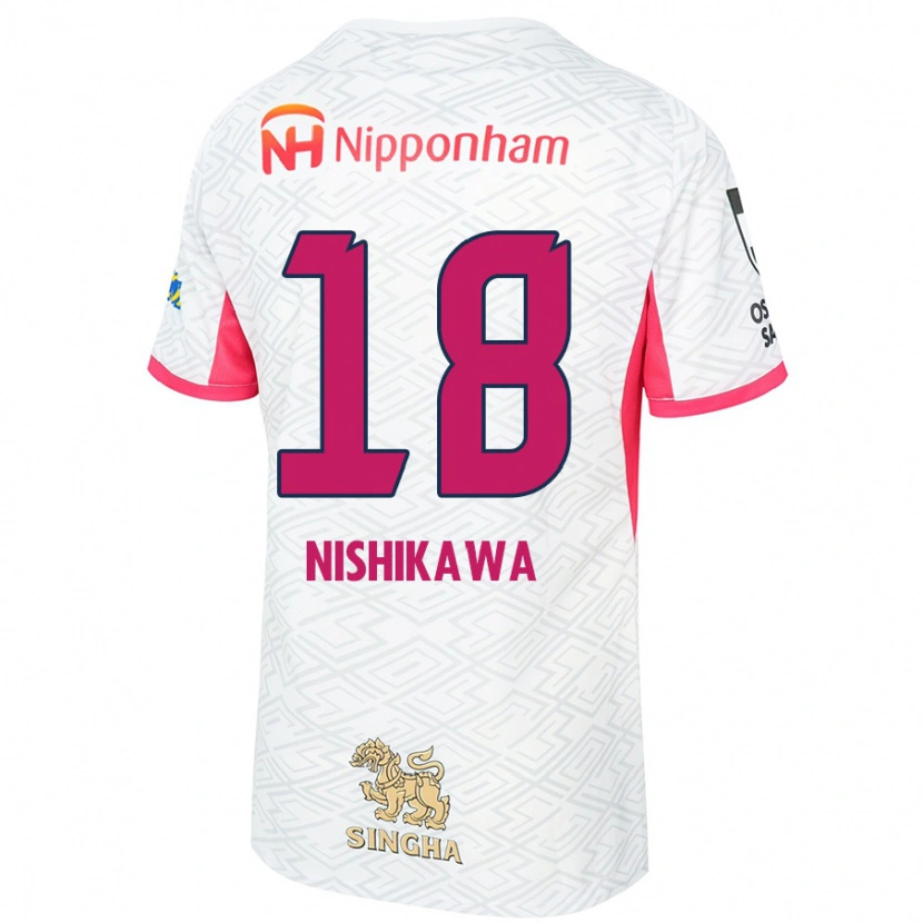 Danxen Criança Camisola Jun Nishikawa #18 Branco Rosa Sakura Alternativa 2025/26 Camisa Brasil