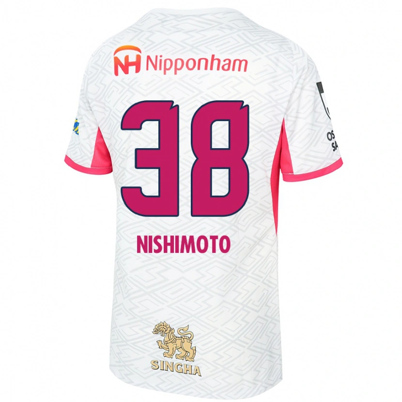 Danxen Criança Camisola Masataka Nishimoto #38 Branco Rosa Sakura Alternativa 2025/26 Camisa Brasil