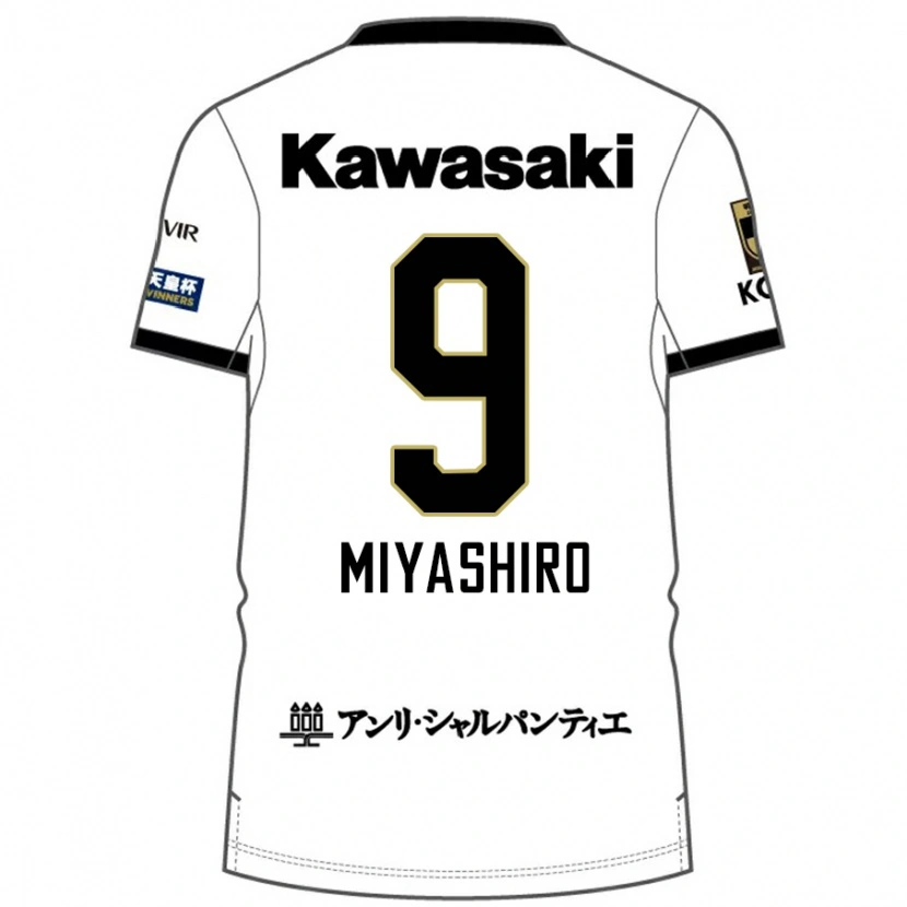 Danxen Criança Camisola Taisei Miyashiro #9 Branco Preto Alternativa 2025/26 Camisa Brasil