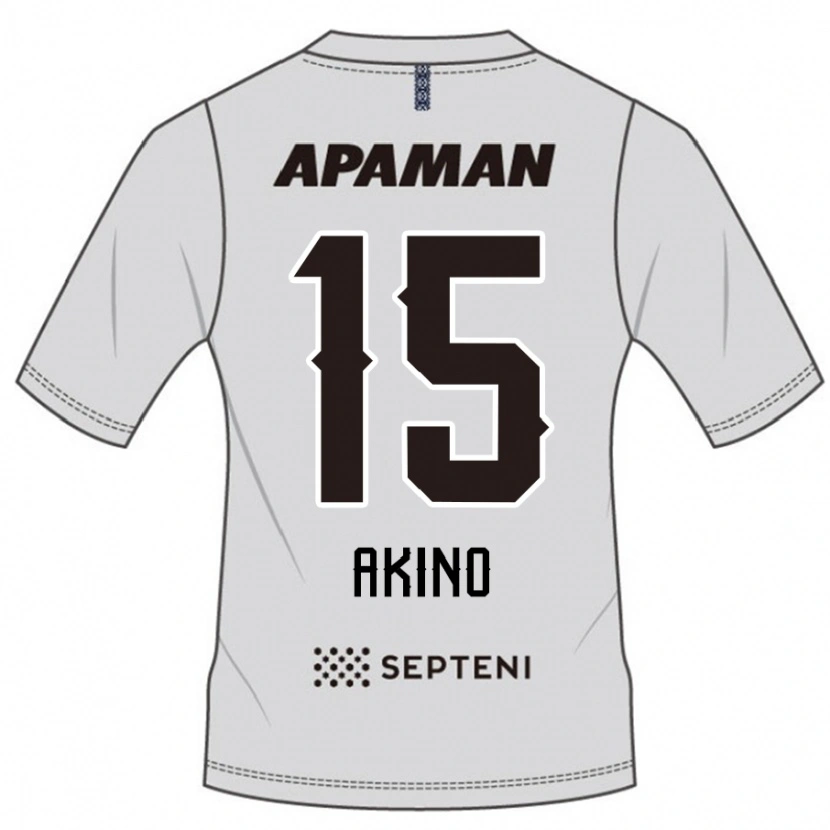 Danxen Criança Camisola Hiroki Akino #15 Cinza Claro Alternativa 2025/26 Camisa Brasil