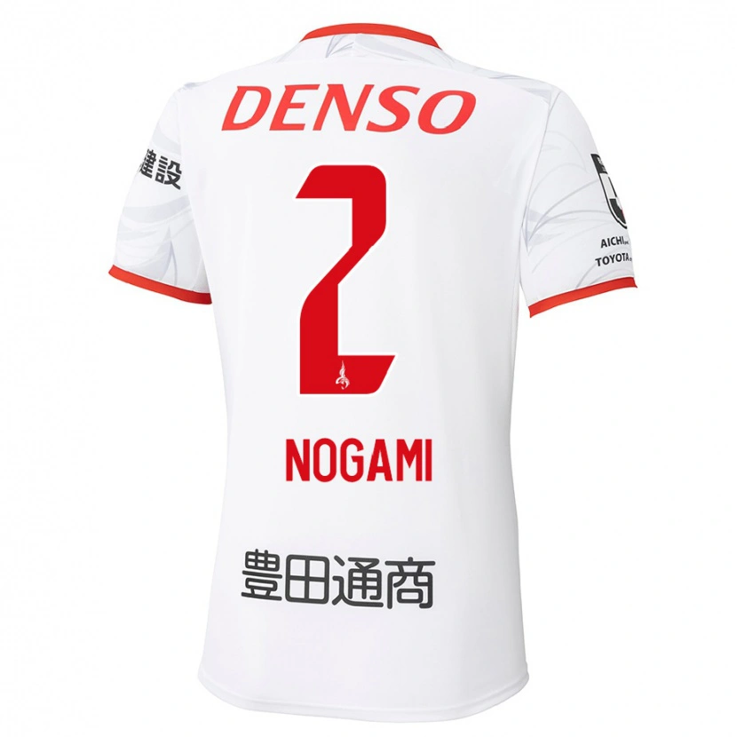 Danxen Criança Camisola Yuki Nogami #2 Branco Vermelho Alternativa 2025/26 Camisa Brasil