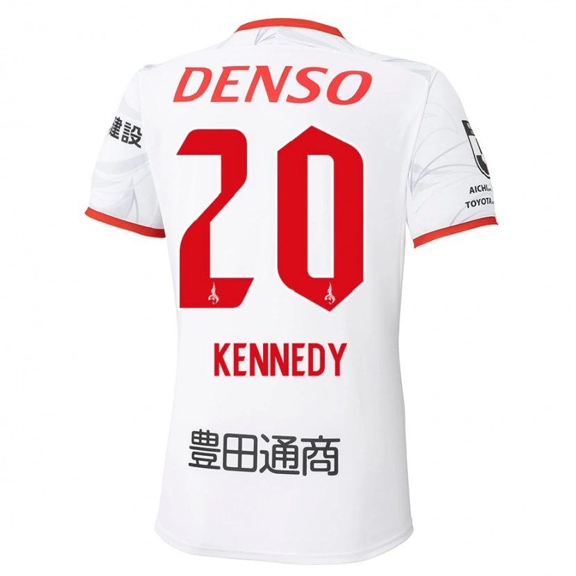 Danxen Criança Camisola Kennedy Egbus Mikuni #20 Branco Vermelho Alternativa 2025/26 Camisa Brasil