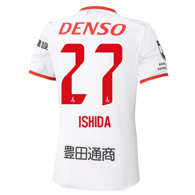 Danxen Criança Camisola Kakeru Ishida #27 Branco Vermelho Alternativa 2025/26 Camisa Brasil