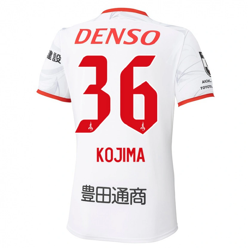 Danxen Criança Camisola Aoto Kojima #36 Branco Vermelho Alternativa 2025/26 Camisa Brasil