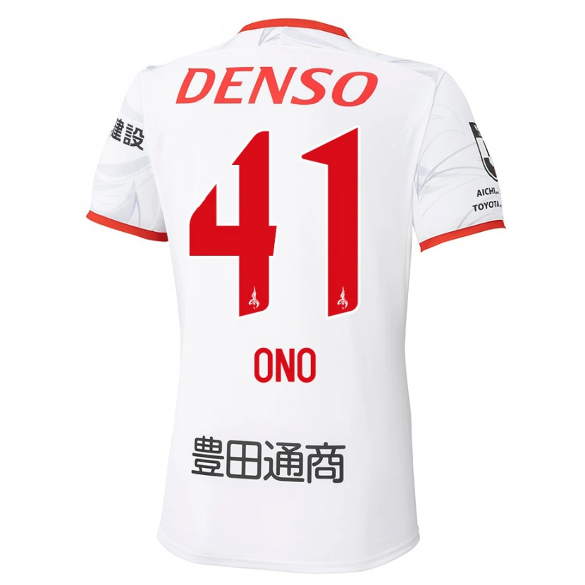 Danxen Criança Camisola Masahito Ono #41 Branco Vermelho Alternativa 2025/26 Camisa Brasil