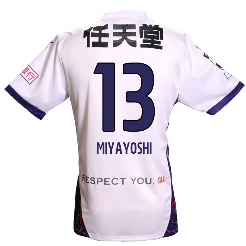 Danxen Criança Camisola Takumi Miyayoshi #13 Branco Roxo Preto Alternativa 2025/26 Camisa Brasil