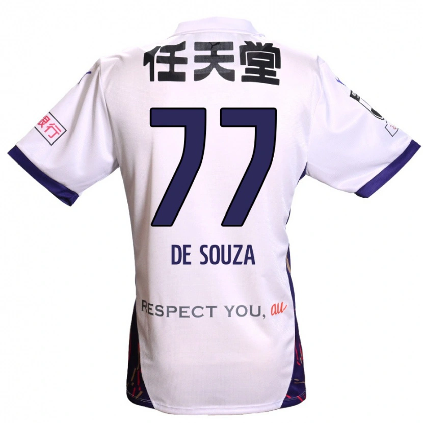 Danxen Criança Camisola Murilo De Souza #77 Branco Roxo Preto Alternativa 2025/26 Camisa Brasil