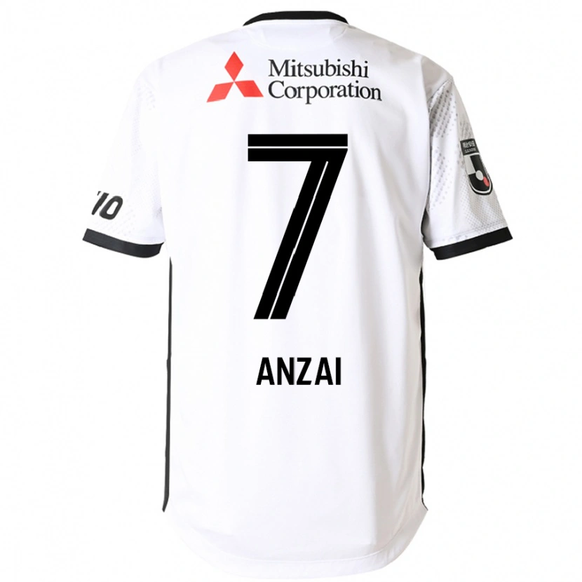 Danxen Criança Camisola Soma Anzai #7 Branco Preto Alternativa 2025/26 Camisa Brasil