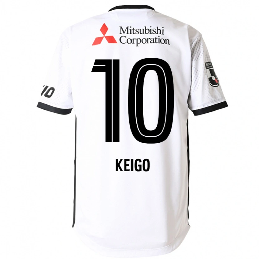 Danxen Criança Camisola Keigo Higashi #10 Branco Preto Alternativa 2025/26 Camisa Brasil