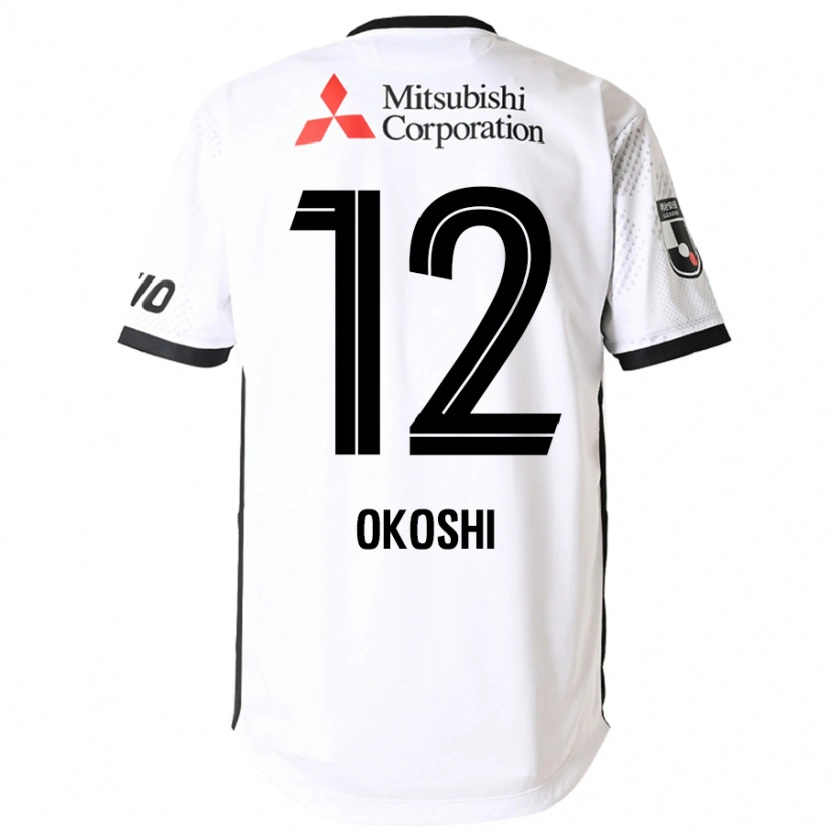 Danxen Criança Camisola Yutaha Okoshi #12 Branco Preto Alternativa 2025/26 Camisa Brasil
