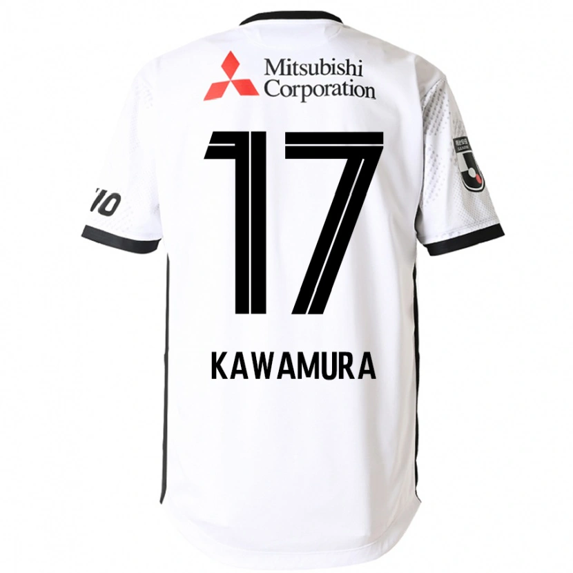 Danxen Criança Camisola Riku Kawamura #17 Branco Preto Alternativa 2025/26 Camisa Brasil