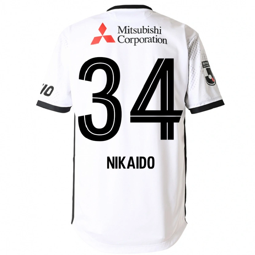 Danxen Criança Camisola Rintaro Nikaido #34 Branco Preto Alternativa 2025/26 Camisa Brasil