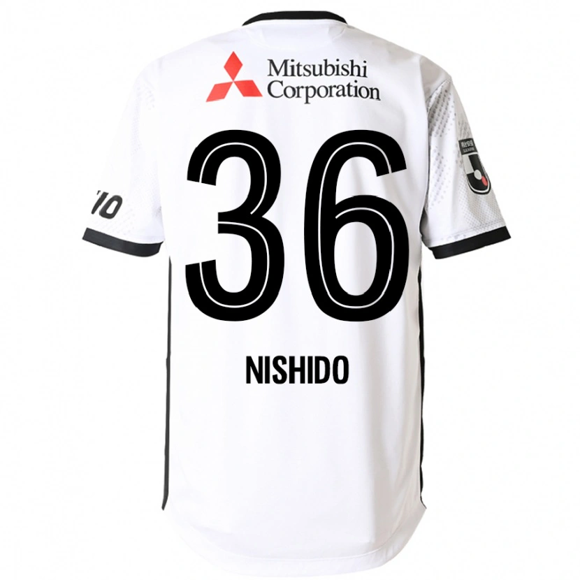 Danxen Criança Camisola Hisatoshi Nishido #36 Branco Preto Alternativa 2025/26 Camisa Brasil