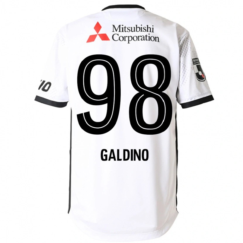Danxen Criança Camisola Everton Galdino #98 Branco Preto Alternativa 2025/26 Camisa Brasil