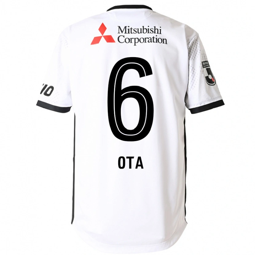 Danxen Criança Camisola Kosuke Ota #6 Branco Preto Alternativa 2025/26 Camisa Brasil