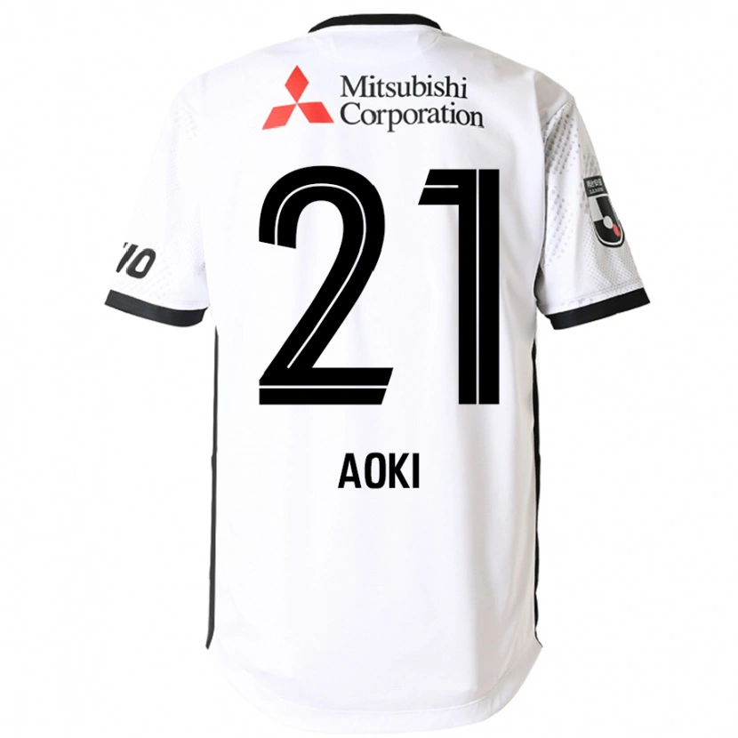 Danxen Criança Camisola Takuya Aoki #21 Branco Preto Alternativa 2025/26 Camisa Brasil