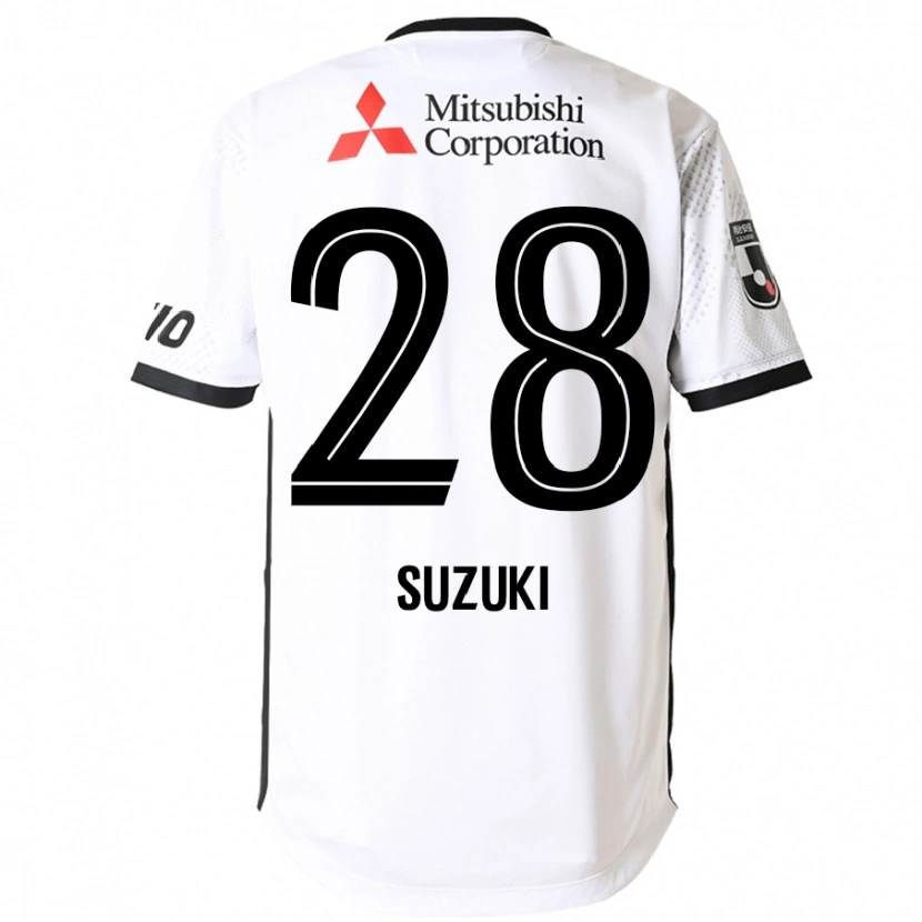 Danxen Criança Camisola Junya Suzuki #28 Branco Preto Alternativa 2025/26 Camisa Brasil