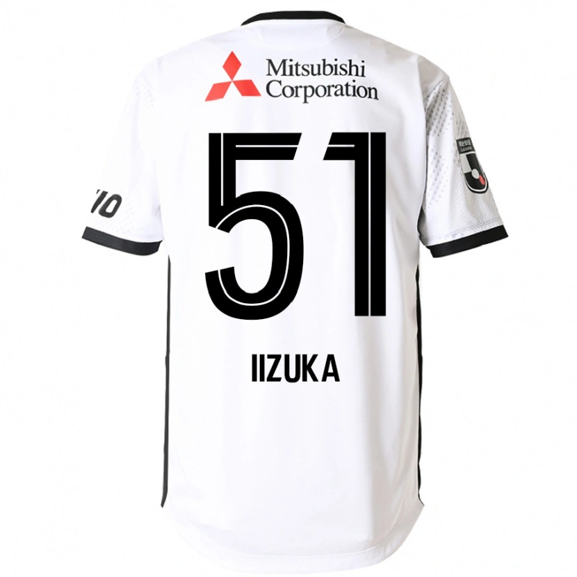 Danxen Criança Camisola Yoshihito Iizuka #51 Branco Preto Alternativa 2025/26 Camisa Brasil