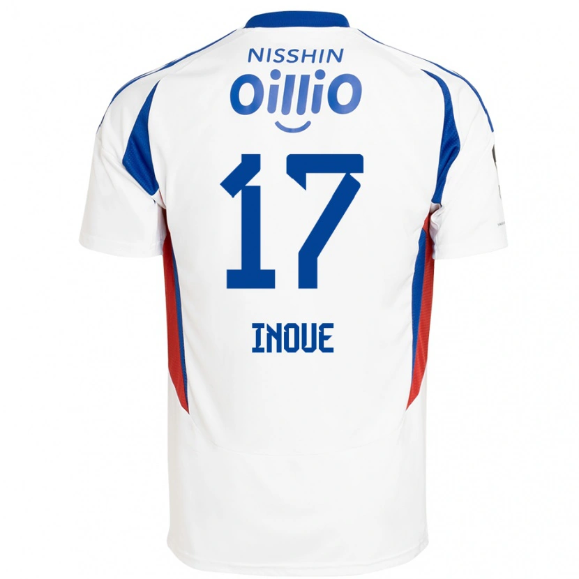 Danxen Criança Camisola Kenta Inoue #17 Branco Azul Royal Alternativa 2025/26 Camisa Brasil