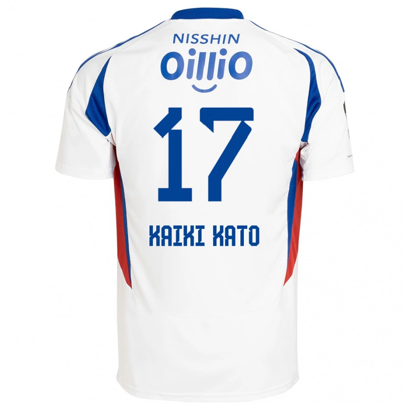 Danxen Criança Camisola Kaiki Kato #17 Branco Azul Royal Alternativa 2025/26 Camisa Brasil