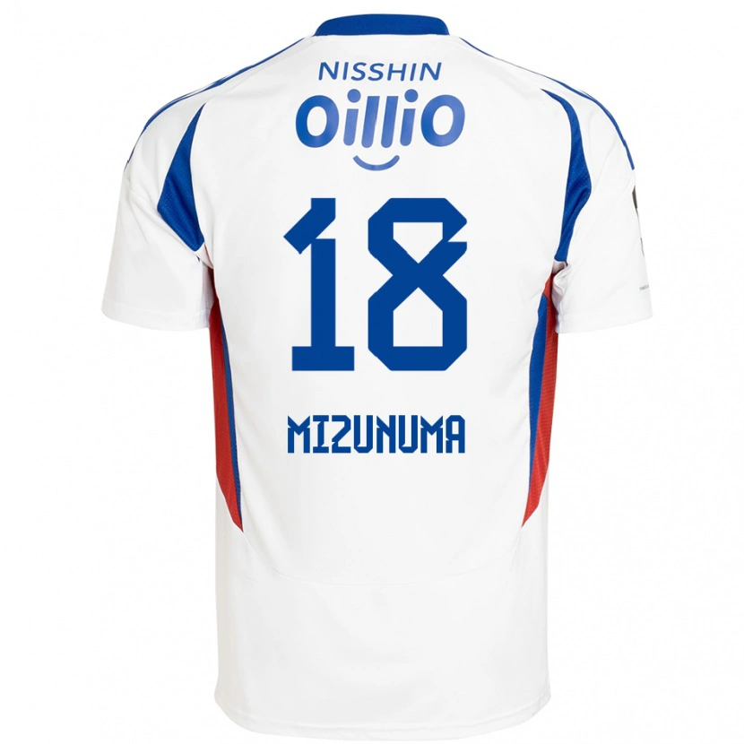 Danxen Criança Camisola Kota Mizunuma #18 Branco Azul Royal Alternativa 2025/26 Camisa Brasil