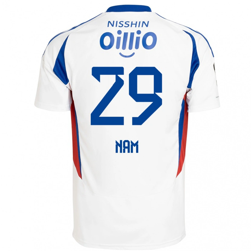 Danxen Criança Camisola Tae-Hee Nam #29 Branco Azul Royal Alternativa 2025/26 Camisa Brasil