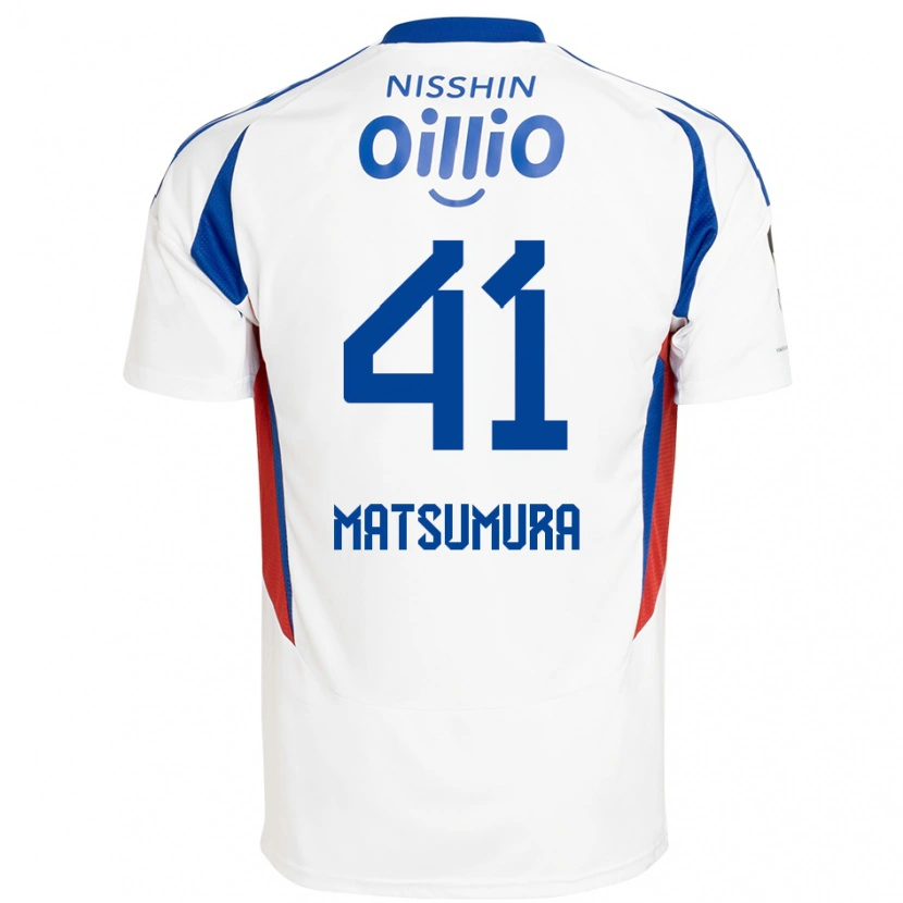 Danxen Criança Camisola Kosuke Matsumura #41 Branco Azul Royal Alternativa 2025/26 Camisa Brasil
