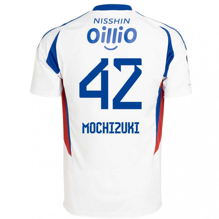 Danxen Criança Camisola Kohei Mochizuki #42 Branco Azul Royal Alternativa 2025/26 Camisa Brasil