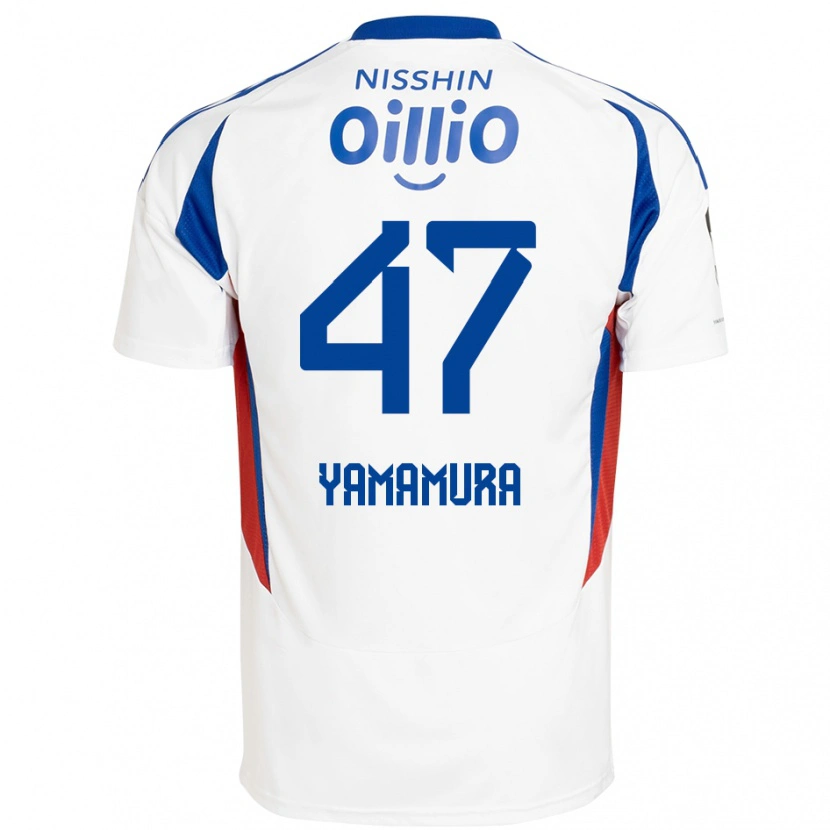 Danxen Criança Camisola Kazuya Yamamura #47 Branco Azul Royal Alternativa 2025/26 Camisa Brasil
