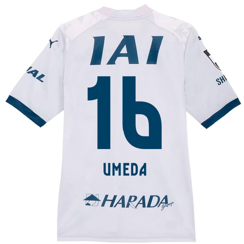 Danxen Criança Camisola Togo Umeda #16 Branco Azul Royal Alternativa 2025/26 Camisa Brasil