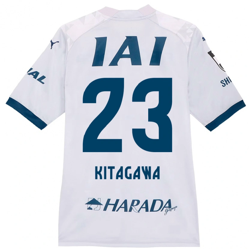 Danxen Criança Camisola Koya Kitagawa #23 Branco Azul Royal Alternativa 2025/26 Camisa Brasil