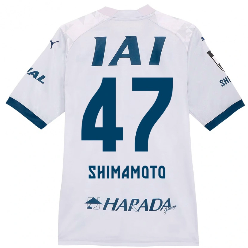 Danxen Criança Camisola Yudai Shimamoto #47 Branco Azul Royal Alternativa 2025/26 Camisa Brasil