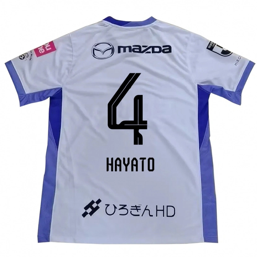 Danxen Criança Camisola Hayato Araki #4 Branco Laranja Alternativa 2025/26 Camisa Brasil