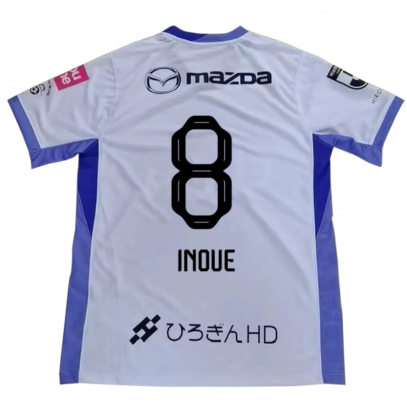 Danxen Criança Camisola Akashi Inoue #8 Branco Laranja Alternativa 2025/26 Camisa Brasil