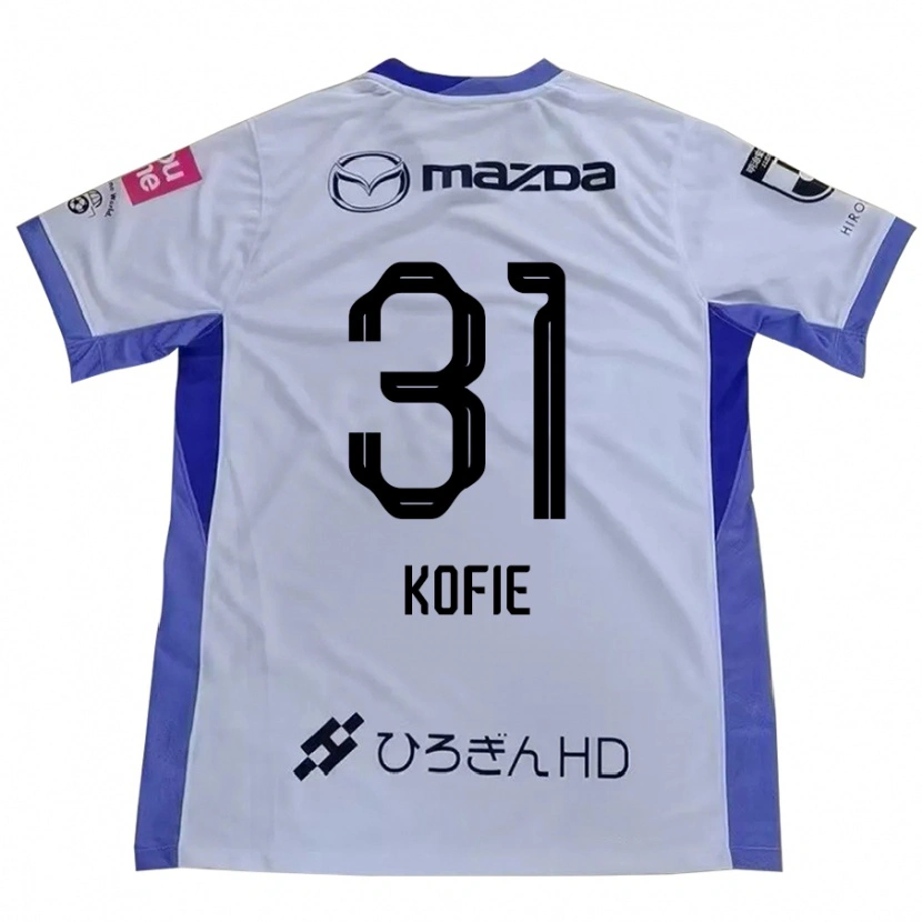 Danxen Criança Camisola Shota Kofie #31 Branco Laranja Alternativa 2025/26 Camisa Brasil